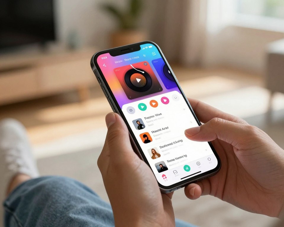 Navigating the app and managing your playlist